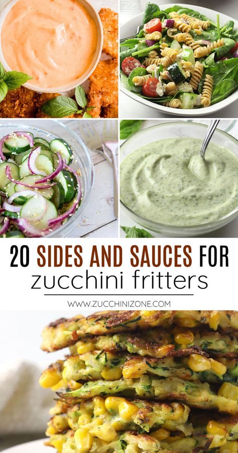 Sauce For Fritters, Zucchini Fritters Dipping Sauce, Zucchini Fritter Sauce, Sauce For Zucchini Fritters, Dip For Zucchini Fritters, Dipping Sauce For Zucchini Fritters, Zucchini Lunch Ideas, Fritter Dipping Sauce, Fried Zucchini Dipping Sauce