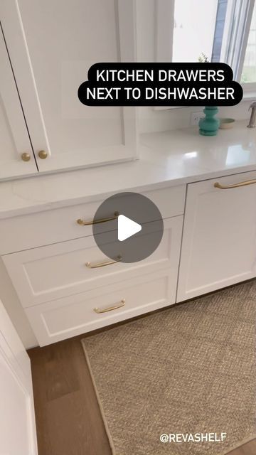 Toni Roberts, Design Dazzle on Instagram: "I’m sharing specifically why I planned these three drawers next to the dishwasher. Link to wood cutlery organizer trays https://amzn.to/3P7ImZJ

#KitchenDesign #KitchenHacks #Revashelf #Kitchenzones #KitchenDrawers #KitchenCutleryDrawer #Kitchenplates #KitchenInspiration #KitchensOfInstagram
#newbuildmusthaves #NewBuildJourney #NewBuildKitchen #WhiteKitchen #kitchenmusthaves" Organization Kitchen Drawers, Kitchen Cabinet And Drawer Organization, Diy Pull Out Drawers In Cabinets Kitchen, Kitchen Cabinet Accessories Ideas, Dishwasher Drawer, Dishwasher Cabinet Ideas, Kitchen Drawer Ideas, Dishwasher Cabinet, Wood Cutlery