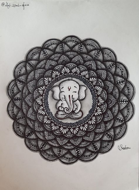 Mandala // stippling // bal ganesha drawing Bal Ganesh Mandala Art, Bal Ganesha Drawing, Bal Ganesh Drawing, Bal Ganesha, Ganesh Drawing, Bal Ganesh, Princess Sketches, Drawing Mandala, Ganesha Drawing