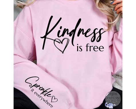 Sweatshirt Svg, Christian Shirt Svg Free, Scatter Kindness Svg Free, Waymaker Shirt Svg, Positive Shirts Svg, Free Cricut Downloads Svg Chritain, Crafty Mama, Cardmaking And Papercraft, Cute Shirt Designs