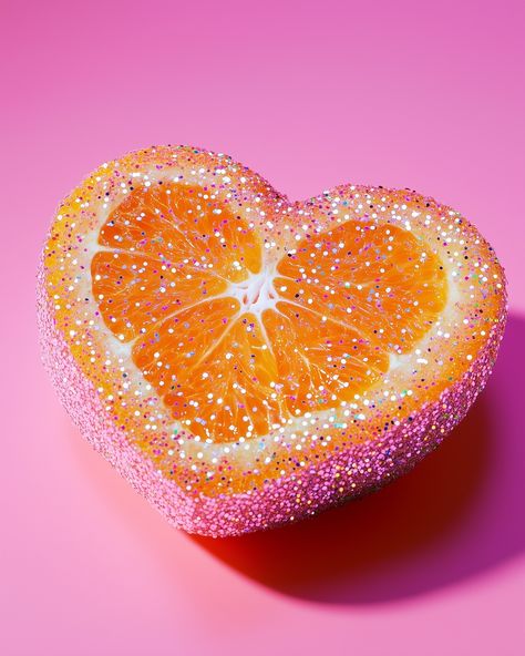 Glittery citrus hearts for my sweethearts (you!) 🍊🍋‍🟩🍋 🏷️ 🏷️ tag dag 🏷️🏷️ #glitter #sparkles #glittergirls #citrus #fruit #prettyfruit #thisisnotreal #aiart #aidesign #prettyfood #edibleart #sequins #pinterestgirl #pinterestaesthetic #pinkaesthetic #pinkcore #glittercrafts #girlygirl Heart Shaped Fruit, Glitter Fruit, Fairytale Food, Glitter Crafts, Cute Food Art, Orange Aesthetic, School Inspiration, Iphone Wallpaper Girly, Edible Art