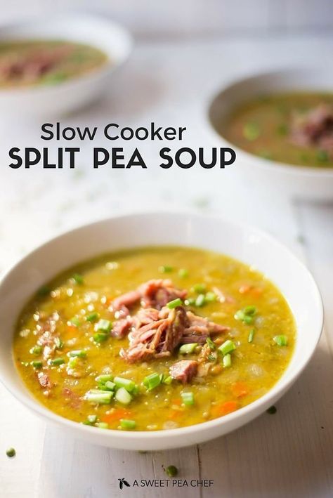 Healthy Lunch For School, Slow Cooker Split Pea Soup, Crockpot Fajitas, Healthy Breakfast Bowl, Easy Protein, Soup Easy, Fast Life, Split Pea Soup, Healthy Slow Cooker