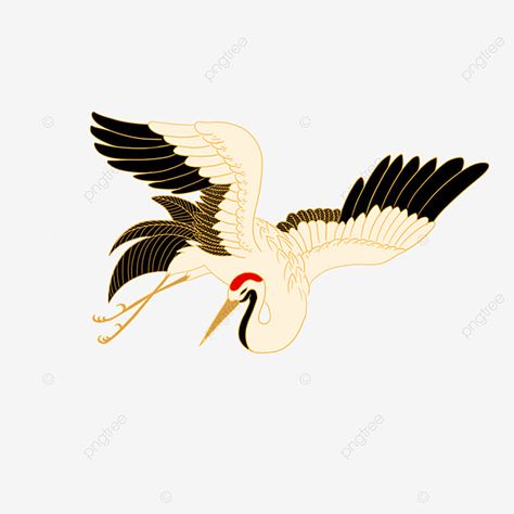 Crane Flying, Crane Drawing, Flying Bird Silhouette, Flying Crane, Fly Drawing, Crane Tattoo, Crane Fly, Japanese Animals, Crane Design