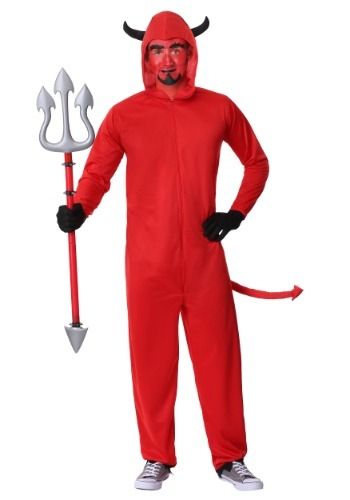 Devil Costume For Men, Hor Devours, Auburn Hairstyles, Unique Couple Halloween Costumes, Jumpsuit Costume, Red Suspenders, Costume For Men, Cape Costume, Devil Halloween