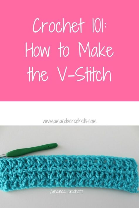 Amanda Crochets, Crocheting Tips, V Stitch Crochet, Crochet Beginners, Crochet 101, Crochet Supplies, Crochet Stitches For Beginners, V Stitch, Crochet Square Patterns