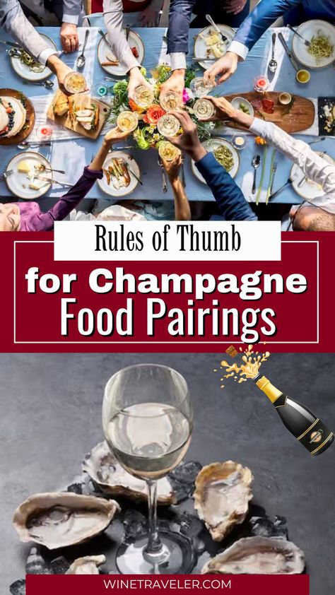 Rules of Thumb for Champagne Food Pairings. Few foods don't pair beautifully with Champagne! The rule of thumb is that any dish with salt, butter, oil, or fat complements Champagne perfectly. For instance, popcorn makes an ideal Champagne pairing – perfect for dinner and a movie night. Some of the best pairings include a toasty Brut-style Champagne with Rotisserie Chicken or a Brut Rosé with Pepperoni Pizza. Truffle Fries are always a crowd-pleaser too. Champagne Food, Champagne Pairing, Whisky Sour, Truffle Fries, Food Pairing, Pisco Sour, Wine Expert, Wine Education, Dinner And A Movie