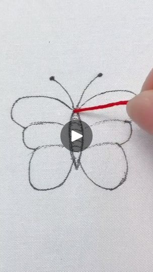 171K views · 1.7K reactions | Very Easy And Beautiful Hand Embroidery Butterfly 🦋 Tutorial #new #reels #embroidery #trending #shorts #video #butterfly #stitch #viralpost2024 | Embroidery Patterns | Embroidery Patterns · Original audio Hand Embroidery Butterfly, Video Butterfly, Butterfly Stitch, Embroidery Butterfly, Butterfly Tutorial, Embroidery Lessons, Trending Shorts, Patterns Embroidery, Butterfly Embroidery