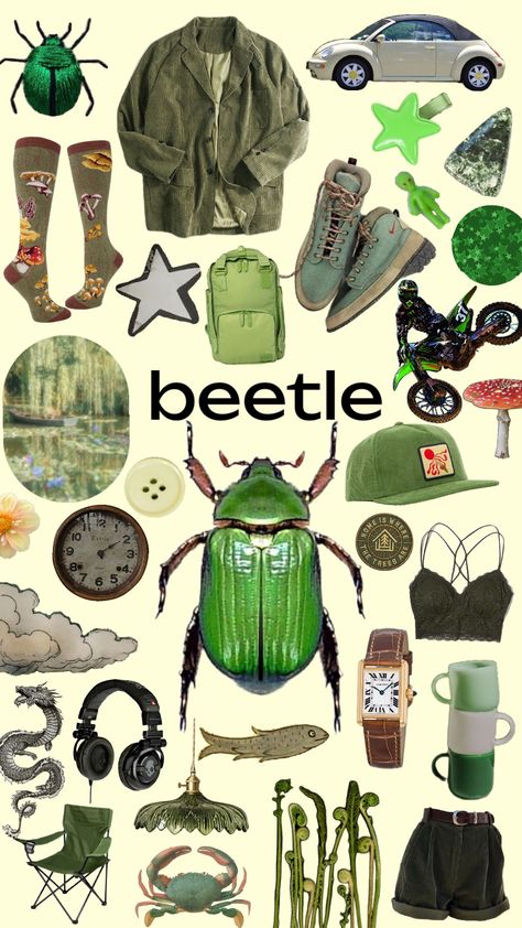 #beetle #nature #camp #vibes Bug Core Outfits, Bug Outfit Aesthetic, Bug Girl Aesthetic, Beetle Clothes, Bug Inspired Outfits, Bugcore Outfits, Bug Core, Bug Clothes, Bug Outfit