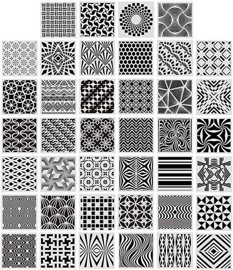 Scrapbook Furniture, Drawing Tracing, Diy Art Supplies, Craft Drawing, Stencils Painting, Tile Furniture, Geometric Stencil, Sacred Geometric, Geometric Design Art