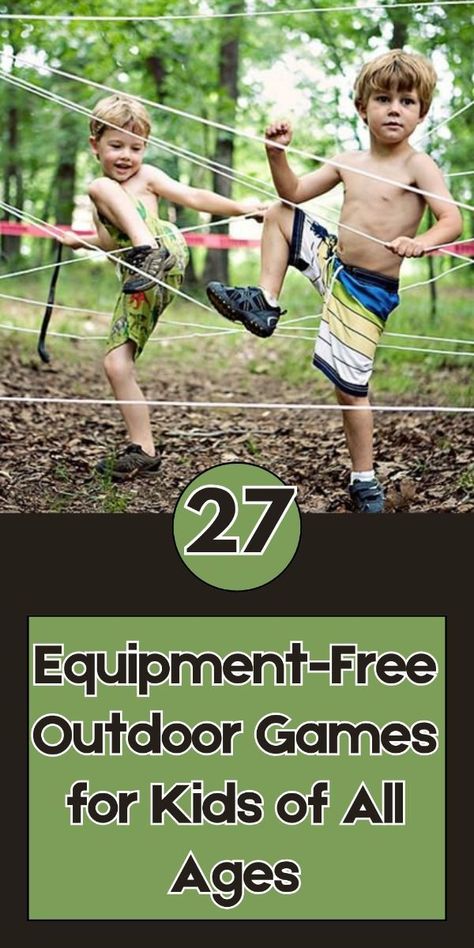 Keep kids active and entertained with these 27 outdoor games that require no equipment! 🌳🎉 Perfect for spontaneous playdates, recess, or family gatherings, these games encourage creativity, teamwork, and lots of fun without the need for any supplies. From classic games like tag and hide-and-seek to inventive new ideas, these activities will keep kids moving and having a blast in the great outdoors. Get ready for hours of active play and joyful laughter! Outdoor Obstacle Course, Outdoor Games For Preschoolers, Gross Motor Skills Activities, Outside Games For Kids, Recess Games, Mutual Aid, Backyard Activities, Outside Games, Explorers Club