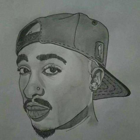 2pac drawing 2pac Drawing, Tupac Art, Pop Art Drawing, Face Portrait, Graffiti Style Art, Rap God, Black Art Painting, Easy Drawings Sketches, Graffiti Drawing