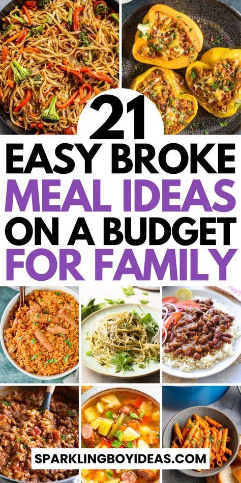 Cheap Meals On A Budget, Easy Cheap Meals, Cheap Family Dinners, Cheap Healthy Dinners, Cheap Meal Prep, Cheap Meal Plans, Meals On A Budget, Cheap Family Meals, Inexpensive Dinners