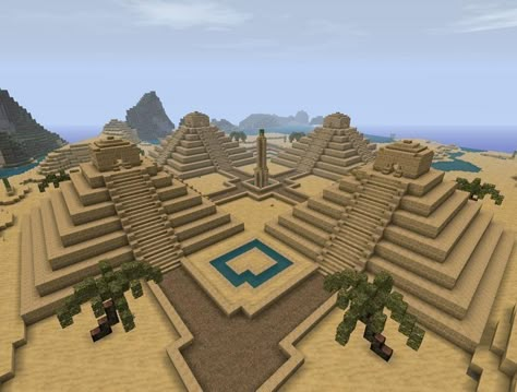 Pyramids Minecraft, Minecraft Pyramid, Minecraft Decoration, Rumah Minecraft Sederhana, Minecraft Structures, Ancient Pyramids, Bangunan Minecraft, Minecraft Farm, Minecraft Castle