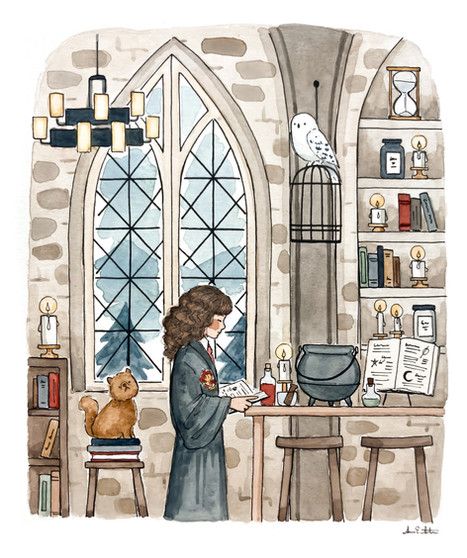 Scotland Wallpaper, Harry Potter Watercolor, Harry Potter Painting, Pen Art Work, Harry Potter Illustration, Harry Potter Drawings, Canvas Painting Designs, Art Corner, 수채화 그림