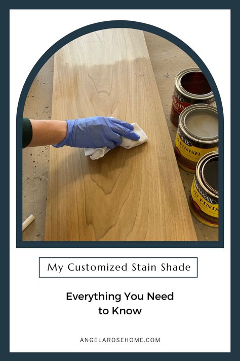 You've asked, so I'm sharing the secrets to my customized wood stain. Driftwood Stain On Pine, Stain Wood Diy, Weathered Oak Minwax, Perfect Stain Color, Angela Rose Home, Minwax Wood Stain, Best Wood Stain, Diy Wood Desk, Wood Floor Stain Colors