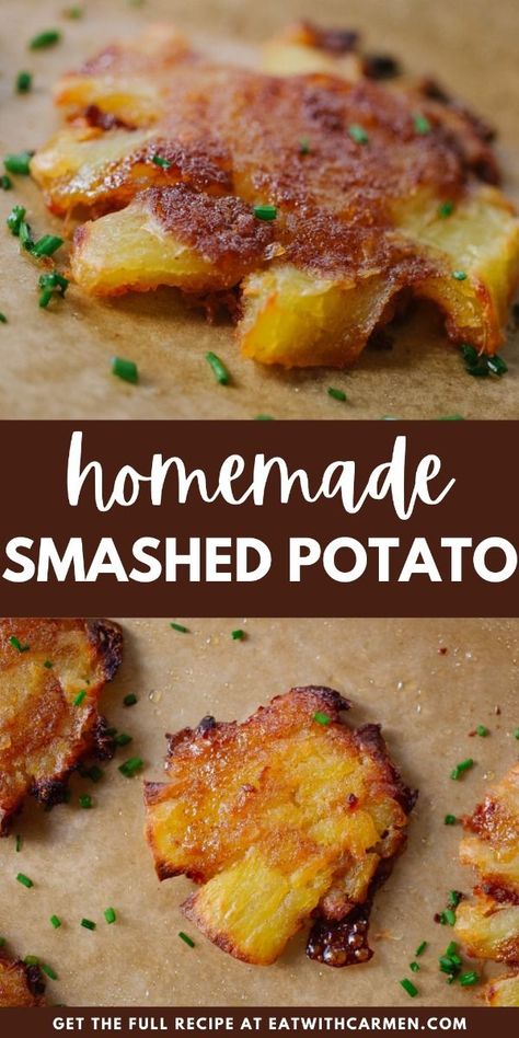 Smashed Sweet Potato (5 ingredients): Simple and delicious smashed sweet potato made with just 5 ingredients for a healthy and tasty side dish. Brown Rice Side Dish Recipes, Enchiladas Keto, Brown Rice Side Dish, Smashed Sweet Potatoes, Sweet Potato Recipes Mashed, Fall Recipes Breakfast, Cozy Fall Recipes, Rice Side Dish Recipes, Easy Roast Chicken