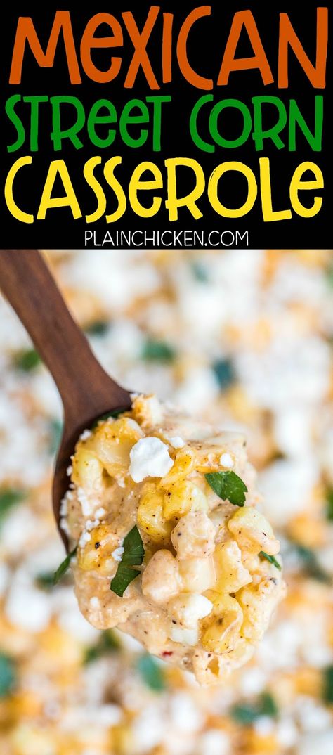 Mexican Street Corn Casserole, Street Corn Casserole, Mexican Corn Recipes, Mexican Street Corn Recipe, Simple Sides, Street Corn Recipe, Cultured Food, Mexican Appetizers, Corn Casserole Recipe