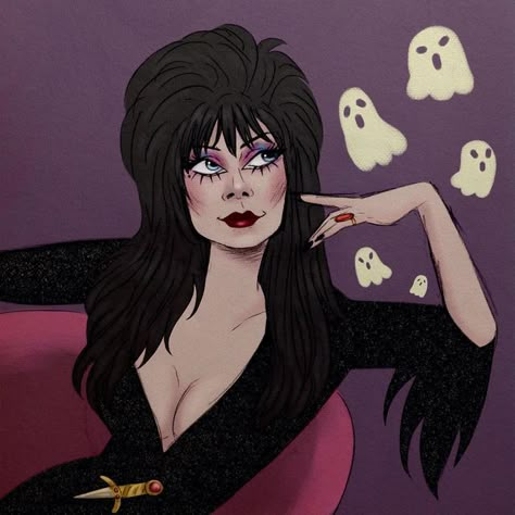 Elvira Mistress Of The Dark Art, Elvira Mistress Of The Dark Fanart, Elvira Painting, Elvira Fanart, Elvira Drawing, Elvira Art, Trippy Wallpapers, Neca Figures, Movie Fanart