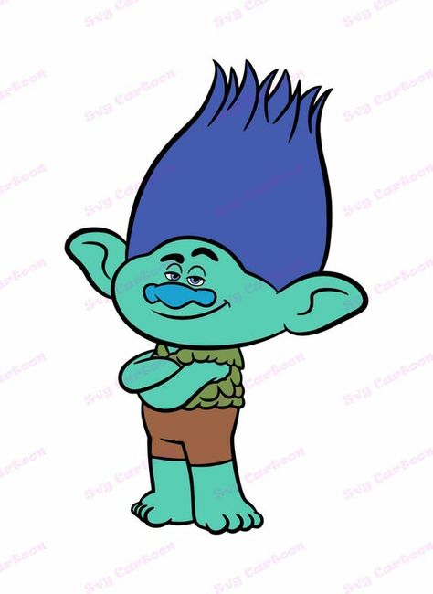 How To Draw Characters, Trolls Invitation, Trolls Svg, Branch Trolls, Trolls Party, Trolls Birthday Party, Poppy And Branch, Troll Party, Painted Rocks Kids