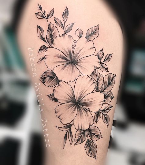 Cherry Tattoos, Hibiscus Tattoo, Cross Tattoos For Women, Palm Tree Tattoo, Hawaiian Tattoo, Tattoos For Black Skin, Tattoo Feminina, Cross Tattoo, Tree Tattoo