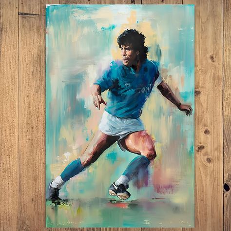 spedizione gratuita, servizio più rapido Maradona Poster, Soccer Drawing, Dorm Room Art, Legends Football, Soccer Art, Poster Decoration, Poster Decorations, Fabric Poster, Poster Home Decor