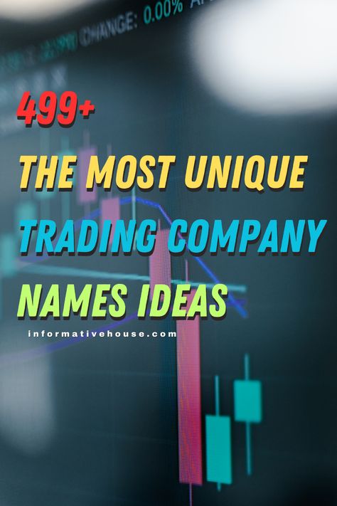 Start Trading with these Best Trading Company Names Ideas! -InformativeHouse Trading Name Ideas, Creative Business Names List, Best Company Names, Good Company Names, Names For Companies, Unique Company Names, Catchy Business Names, Creative Company Names, Company Names Ideas