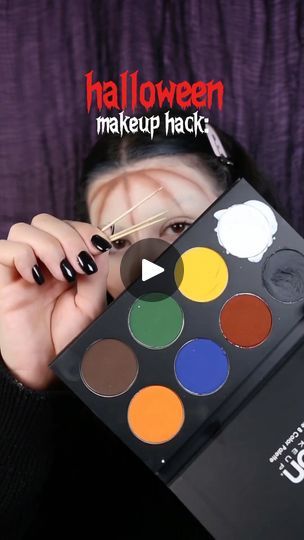 16K reactions · 53 comments | easy PUMPKIN makeup hack 🎃🖤 

#makeuptutorial #makeuphack #halloween #halloweenmakeup | Priscilla Grihim Easy Pumpkin Makeup, Pumpkin Makeup Ideas, Halloween Makeup Diy Easy, Halloween Makeup Hacks, Pumpkin Makeup, Cute Face Painting, Halloween Maquillaje, Halloween Makeup Tutorial Easy, Halloween Makeup Tutorial