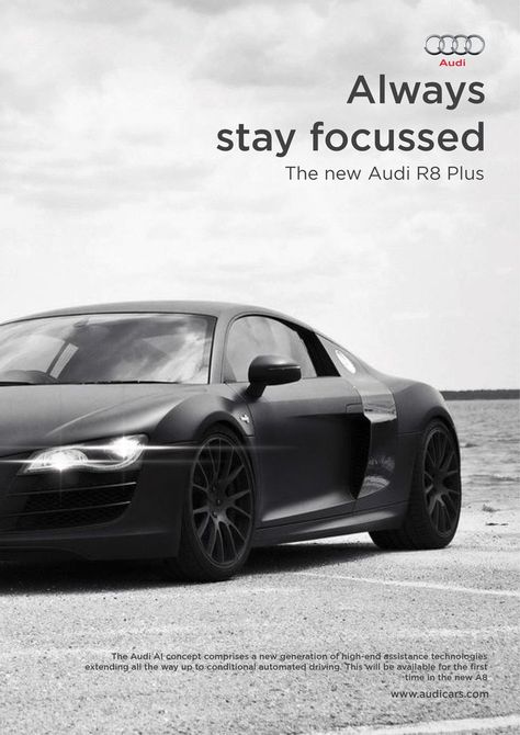 Luxury Car Advertising Design, Audi Advertising, Product Advertisement Design, Car Ads Creative Advertising, Audi Design, Product Advertisement, Car Advertising Design, Audi Car, Advertisement Design