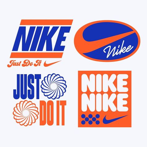 Typography Design Logo, Retro Nike Logo, Vintage Nike Logo, Nike Typography, Nike Tshirt Design Logos, Cool Nike Logos, 2023 Wrapped, Retro App, Nike Sports T-shirt With Logo