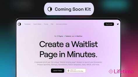 Coming Soon Kit Lifetime Deal 🚀 Stunning Waitlist Pages

Introducing Coming Soon Kit — the ultimate collection of waitlist landing page templates for Figma, Tailwind, and Webflow. Waitlist Landing Page, Coming Soon Landing Page, Latest Design Trends, Seo Social Media, Ui Kit, Landing Page Design, Page Template, Sales And Marketing, Lead Generation