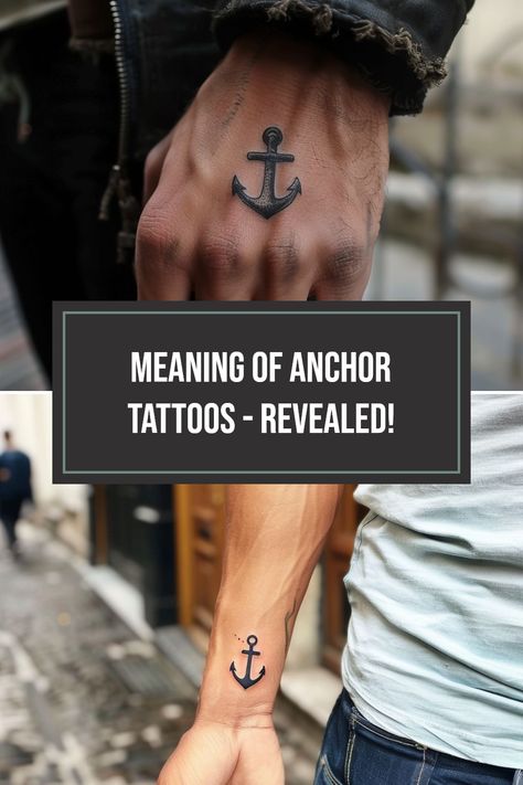 Explore the deep symbolism behind anchor tattoos and uncover their significance as symbols of hope, strength, and resilience in the tattoo world. Discover why anchor tattoos are more than just ink on skin and why they hold such deep meanings for sailors and individuals alike. Find out the true essence behind this popular tattoo choice and how it reflects themes of stability and perseverance Meaning Of Anchor Tattoo, Ship Anchor Tattoo, Traditional Swallow Tattoo, Anchor Tattoo Meaning, Anchor Pictures, Tattoo World, Anchor Tattoo Design, Lady Bug Tattoo, Free Tattoo Designs