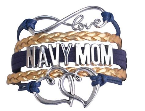 Navy Mom Jewelry, Navy Mom Bracelet, Proud Navy Mom Charm Bracelet - Makes Perfect Mom Gifts Navy Jewelry, Mom Bracelet, Inexpensive Jewelry, Marine Mom, Military Mom, Navy Mom, Kay Jewelry, Moms Bracelet, Rhinestone Chain