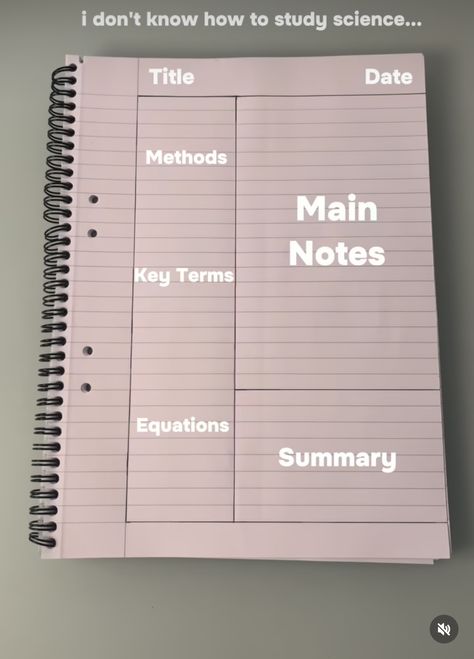 Revision Set Up, How To Organise Notes, Study Pages Layouts, Notebook Organization Ideas School, Homework Layout Ideas, Homework Layout, Homework Motivation High School, Middle School Essentials, Revision Tips