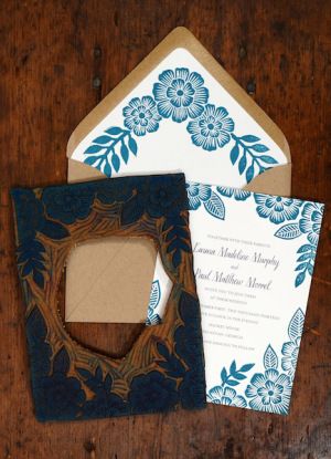 Oh So Beautiful Paper: Emma + Paul’s Floral Block Printed Wedding Invitations Printed Wedding Invitations, Linoleum Print, Linoleum Block Printing, Linocut Printmaking, Lino Art, Hand Carved Stamps, Stamp Carving, Linocut Art, Printing Wedding Invitations