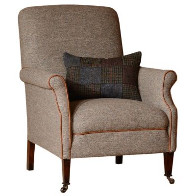 The Harris Tweed Bowmore Grand Sofa – British Harris Tweed Furniture Tartan Chair, Edwardian Design, Tweed Furniture, Polywood Adirondack Chairs, Office Chair Without Wheels, Chairs For Small Spaces, Luxury Furniture Living Room, Design Chair, Upholstered Armchair