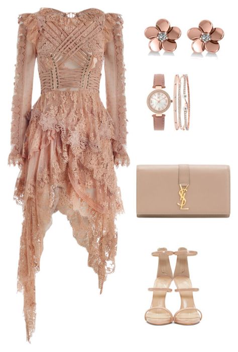 "Untitled #325" by lecoiffeur ❤ liked on Polyvore featuring Zimmermann, Giuseppe Zanotti, Yves Saint Laurent, Allurez and INC International Concepts Cottage Outfit, Peach Cottage, Outfit Chic, Looks Chic, Mode Inspiration, Polyvore Outfits, Inc International Concepts, Giuseppe Zanotti, Look Fashion