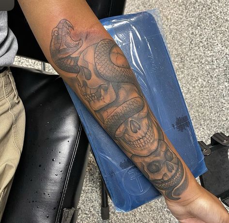 Born Cursed Neck Tattoo, Sleeves For Black Women Tattoo, 4:44 Tattoo Ideas, Tattoos For Black Skin Sleeve, Movie Based Tattoos, Girls Sleeve Tattoo Ideas Black Women, Black Male Tattoo Ideas, Half Sleeve Tattoos For Women Forearm, Dope Forearm Tattoos