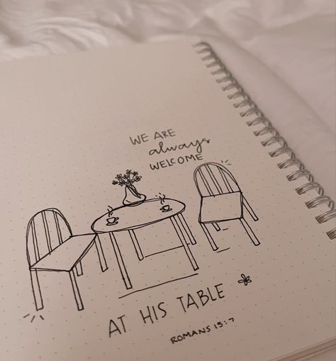 Christian Sketches Aesthetic, Christian Sketchbook Ideas, Bible Verse Doodles Simple, Church Journal Ideas, Christian Journaling Aesthetic, Bullet Journal Christian, Bible Doodles Simple, Christian Doodle Art, Bible Journaling Drawings