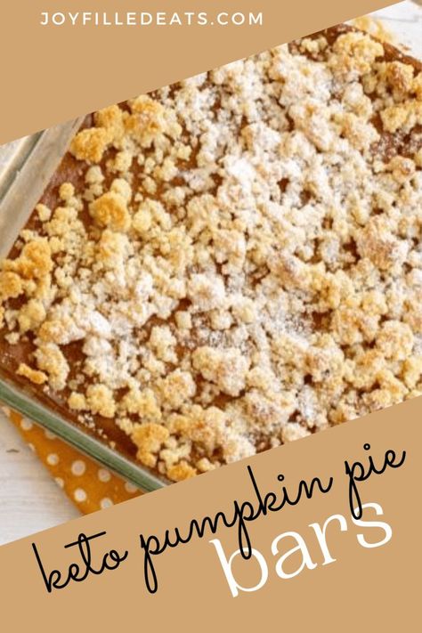 Keto Pumpkin Bars, Low Carb Pumpkin Recipes, Galletas Keto, Trim Healthy Mama Dessert, Low Carb Pumpkin Pie, Keto Pumpkin Pie, Pumpkin Treats, Keto Bars, Pumpkin Pie Bars