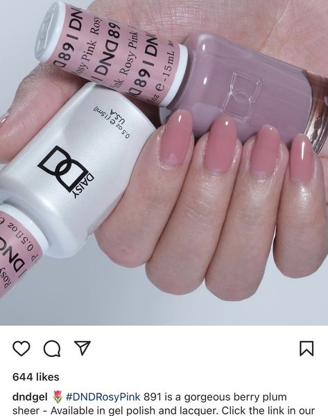 Dnd Rose Beige, Soft Pink Dnd Gel, Dnd Pale Pink Gel, Dnd Soft Pink, Dnd Pearly Pink, Dnd Colors, Neat Nails, Dnd Gel Polish, Cream Nails