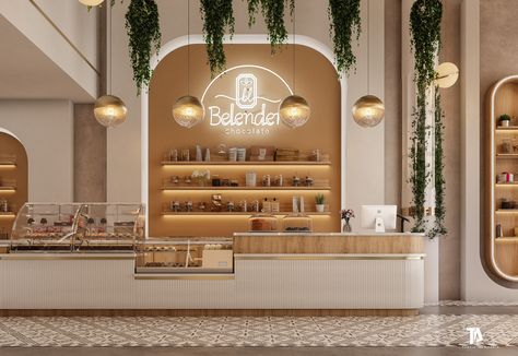 Belenden chocolate cake in Kuwait on Behance Cake Shop Interior, Cake Shop Design, Patisserie Design, Bakery Shop Design, Bakery Interior, Bakery Design Interior, Bakery Decor, Coffee Shop Interior Design, Cafe Shop Design