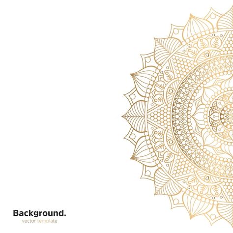 Fond de conception de mandala ornemental... | Premium Vector #Freepik #vector #arabesque-or #mandala-or #arabesque-islamique #motif-arabesque Ornamental Mandala Design, Ornamental Mandala, Motif Arabesque, Design Mandala, Psd Icon, Drawings Simple, Design Background, Art Drawings Simple, Arabesque