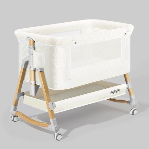 HARPPA Cuddly | 3-in-1 Baby Bassinet Bedside Sleeper Pack N Play Bassinet, Baby Bassinet Bedside, Co Sleeper Bassinet, Moses Basket Bassinet, Portable Baby Bed, Baby Beds, Bedside Bassinet, Bedside Sleeper, Portable Bassinet