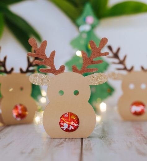 Reindeer Lollipop Holder Template, Antlers, Lollipop, Reindeer, Card Stock