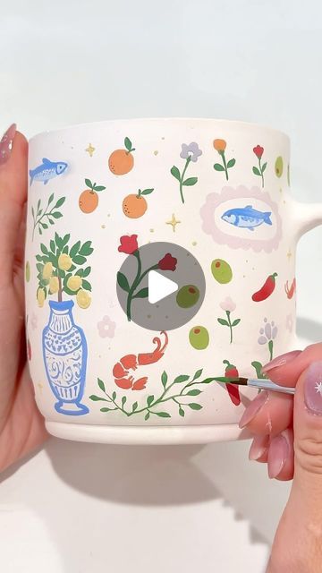 ✨Sylvie Pottery✨ on Instagram: "What should I name this mug?🍋   #painting #underglaze #cutemugs #handmademugs #pottery #potterypainting #ceramics" Pottery Mug Painting, Pottery Mug Painting Ideas, Painted Mug Ideas, Mug Painting Ideas, Ideas Name, Mug Painting, Mug Ideas, Painted Mug, I Name