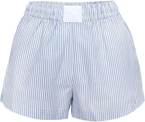 Women Pajamas Shorts Micro Boxer Shorts Y2K Cute Gingham Sleep Lounge Shorts Checkered Plaid Button Pj Mini Shorts at Amazon Women’s Clothing store Boxer Shorts For Women, Plaid Boxers, Pajamas Shorts, Cute Lounge, Womens Loungewear Sets, Shorts Y2k, Womens Pajama Shorts, Women Pajamas, Summer Streetwear