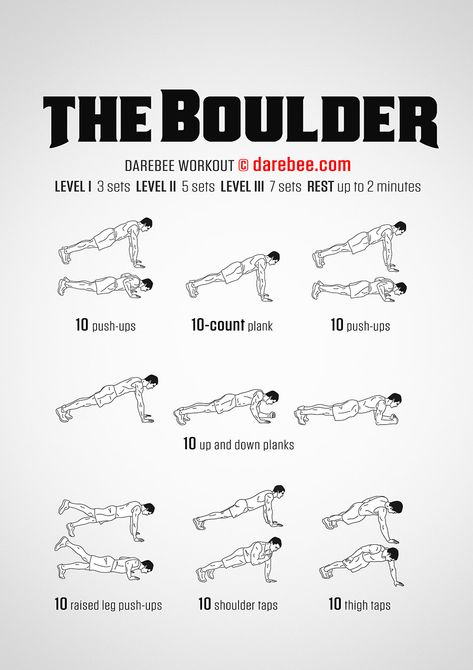 The Boulder Workout Bouldering Workout Plan, Bouldering Workout, Rock Climbing Workout Training, Db Workout Strength Training, Shoulder Db Workout, Exercise Template, Easy Daily Workouts, Darbee Workout, Bodyweight Upper Body Workout