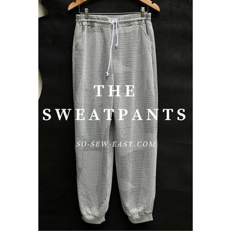 The Sweatpants Pattern - Payhip Fleece Sewing Projects, Sewing Patterns Free Women, Trendy Sewing Projects, Trendy Sewing Patterns, Woman Pants, Sewing Pants, Sewing Fleece, Sewing Projects Clothes, Sewing Clothes Women