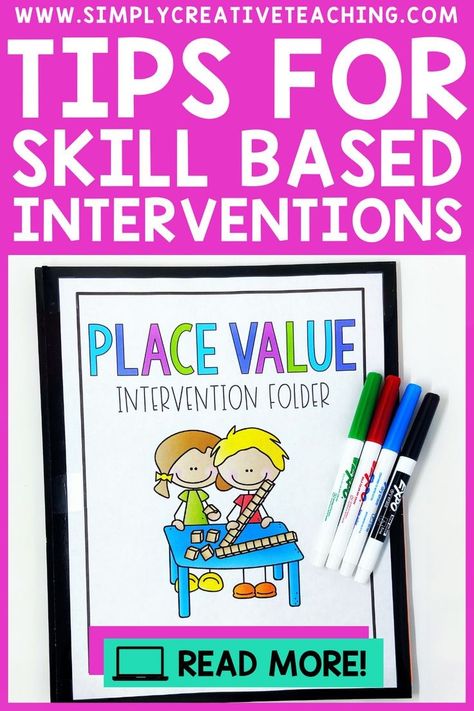 Make math intervention easy with these teaching and organization tips. Using skill based math intervention in the elementary classroom is a game changer! These activities will help you organize math intervention in first and second grade. Get ideas on classroom setup to support beginning math skills. Learn all about making math intervention easy in 1st and 2nd grade here! Math Intervention Classroom Setup, Math Intervention Activities, Intervention Activities, Intervention Classroom, Beginning Math, Teaching Addition, Math Rotations, Math Organization, Math Intervention