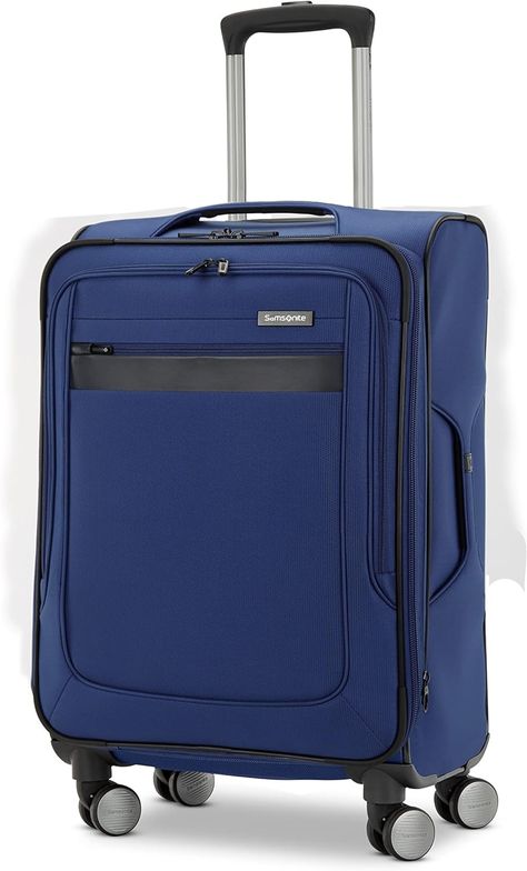 Amazon.com | Samsonite Ascella 3.0 Softside Expandable Luggage with Spinners, Sapphire Blue, 2PC SET (Carry-on/Medium) | Luggage Sets Plane Travel, Luggage Sets, Sapphire Blue, Suitcases, Blue Sapphire, Carry On, Sapphire, For Free, Travel